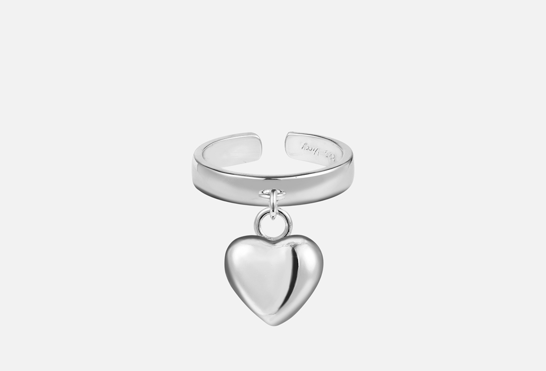 Кольцо GINADREAMS С сердечком Silver ONESIZE мл
