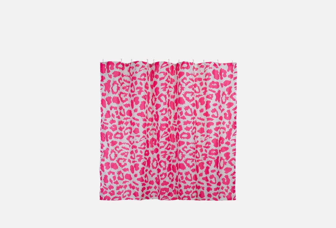 Изображение товара Штора для ванной комнаты JoyArty розовый леопард 180х200 водоотталкивающая