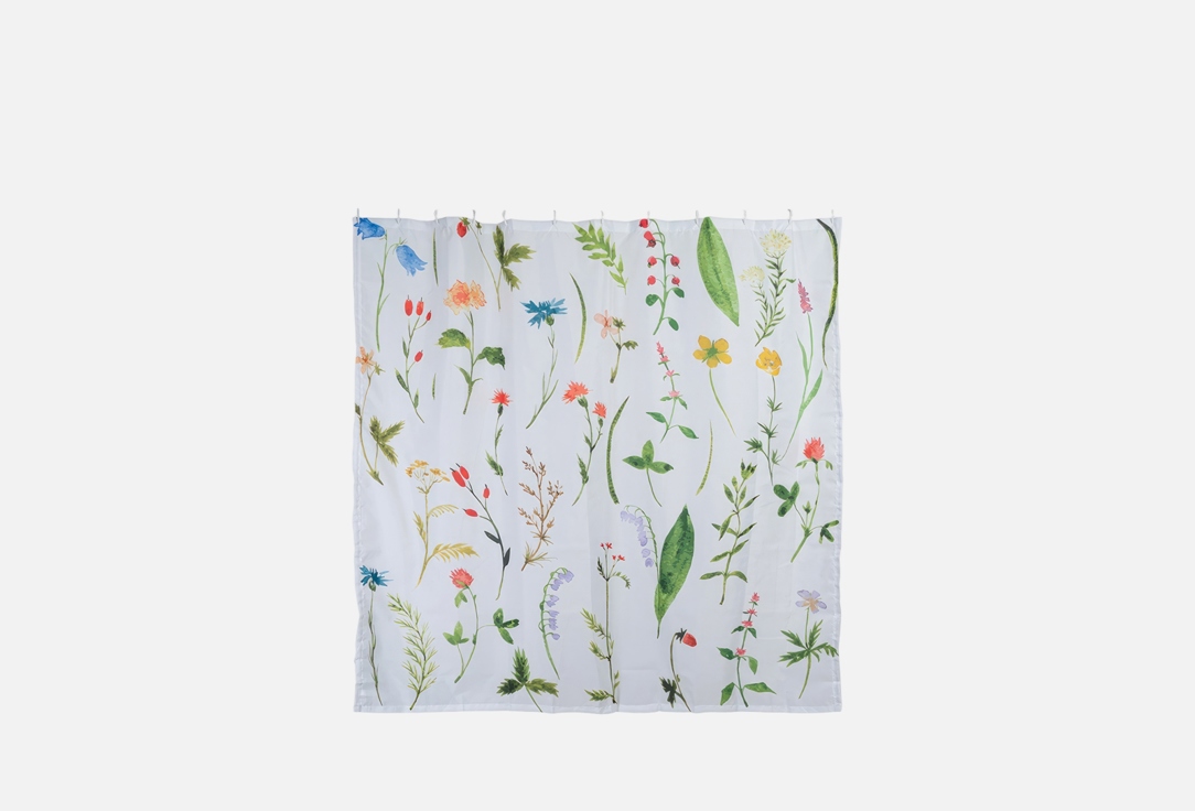 Изображение товара Штора для ванной комнаты JoyArty Редкие цветы 180x200 водоотталкивающая сатеновая ткань