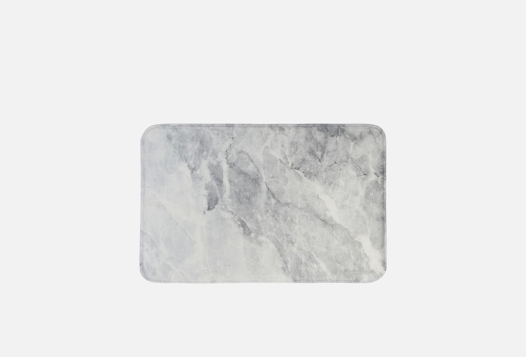 

Коврик для ванной JOYARTY, Серый, Мраморный узор, белый, серый 52x77 1 шт