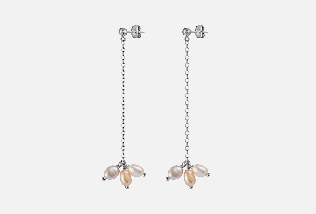 Изображение товара Серьги GINADREAMS Нежность Silver с натуральным жемчугом и покрытием родий