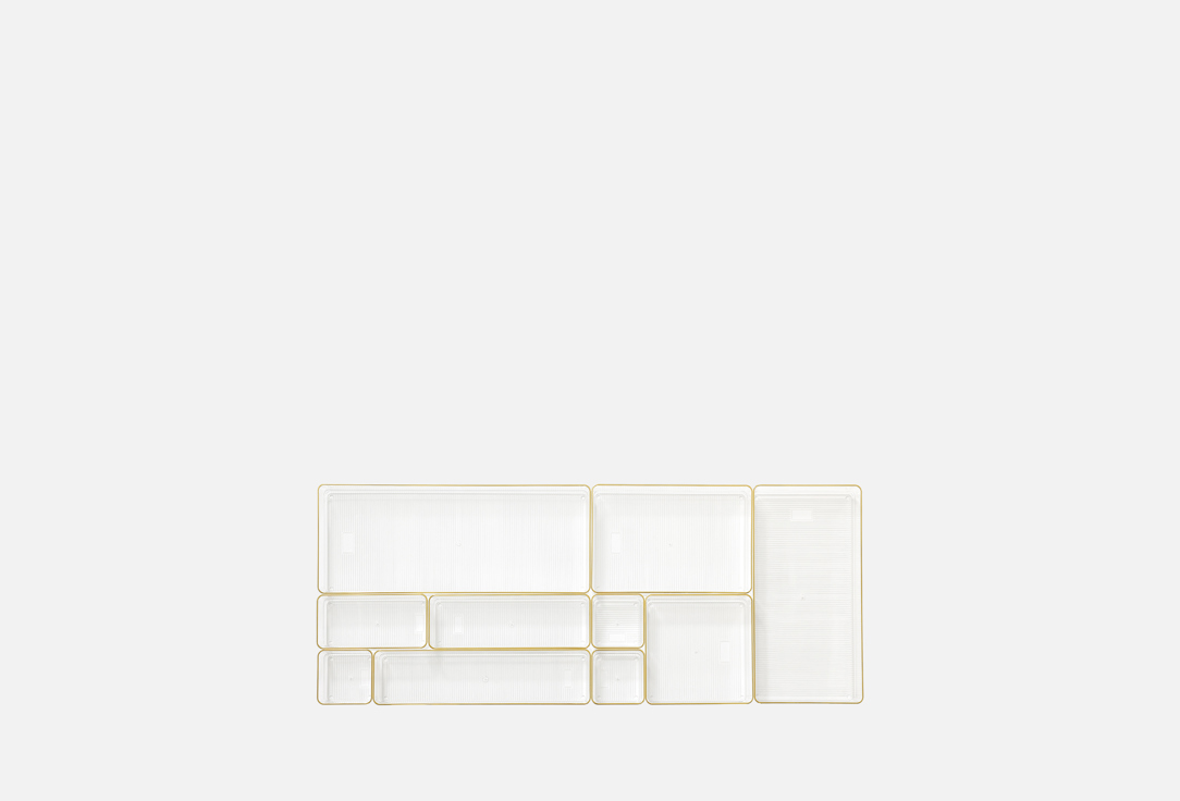 Изображение товара Набор органайзеров пластиковых для хранения и организации дома 10 шт