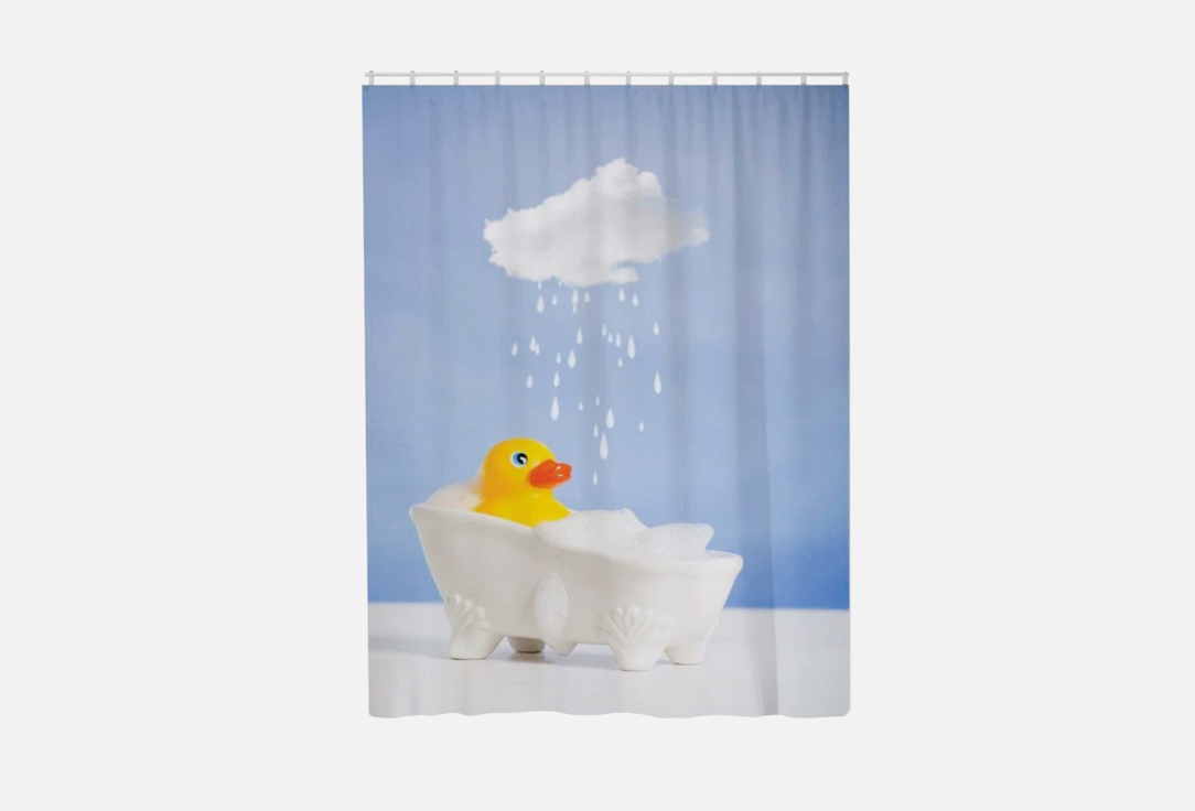 Изображение товара Штора для ванной комнаты JoyArty Утенок принимает душ, 180х200