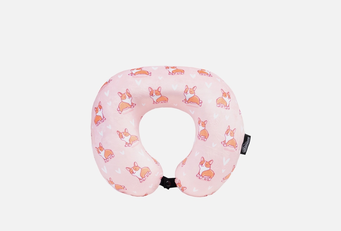 Изображение товара Подушка для путешествий на шею Ambesonne Корги королевы, 30х25