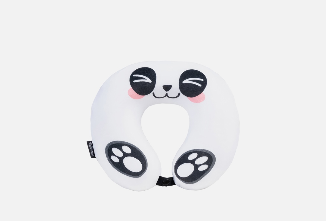 

Подушка для путешествий на шею AMBESONNE, Панда радуется, 30х25 1 шт