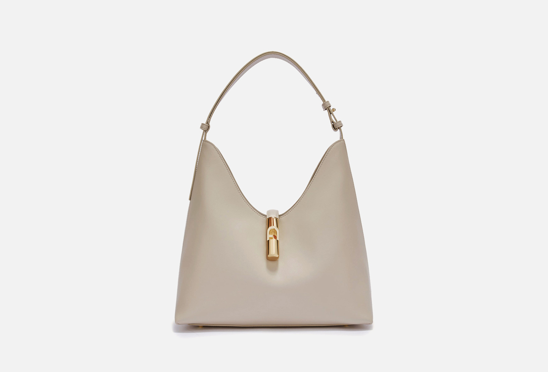 Кожаная сумка хобо FURLA GOCCIA M