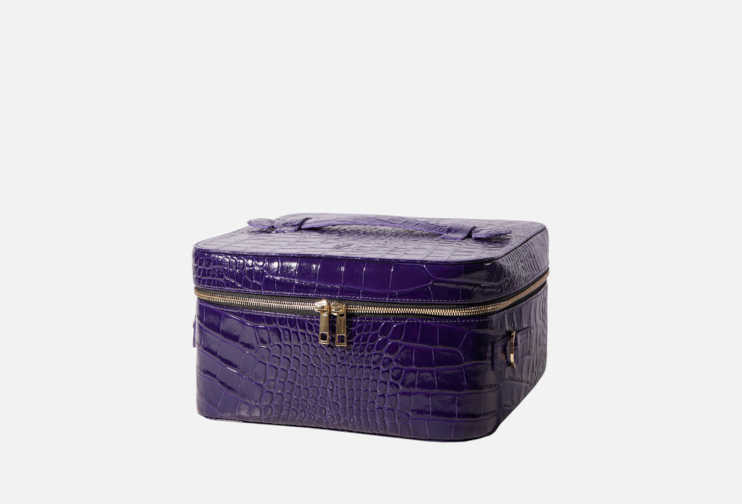 

Косметичка дорожная KASHINAKA, Бокс XL, фиолетовый лаковый крок 1 шт