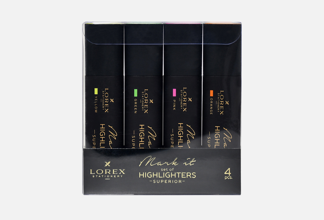 

набор текстовыделителей LOREX, Mark it SUPERIOR 4 шт