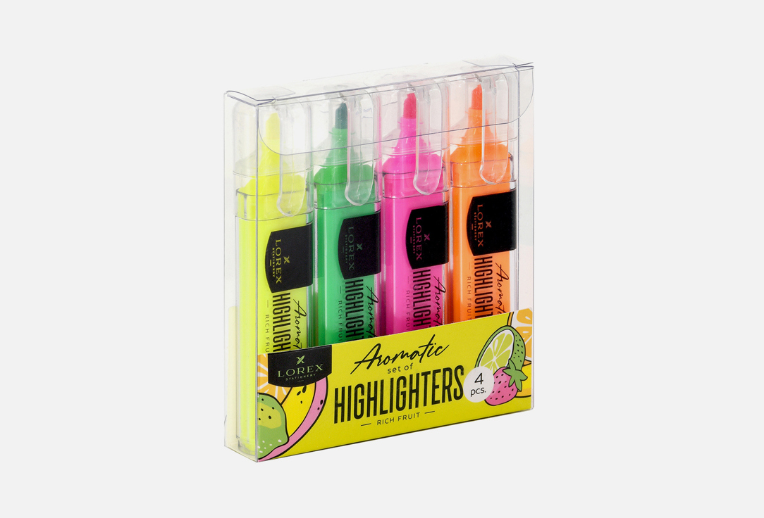 Изображение товара набор текстовыделителей LOREX Aromatic