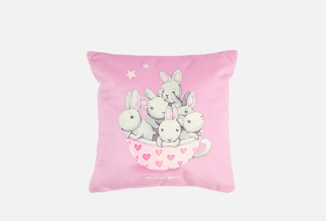 My Little Bunny розовая с кантом, 40х40 1 шт