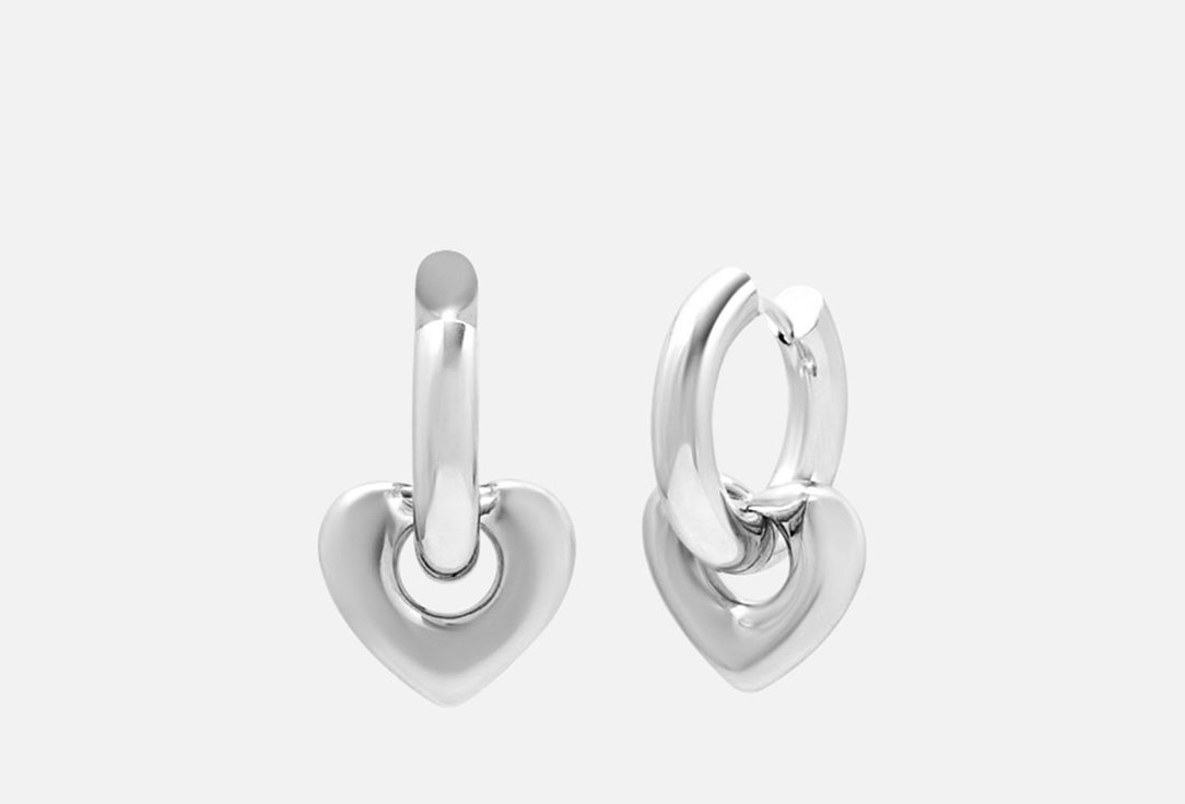 

Серьги PINKCODE, LOVE родий 2 шт