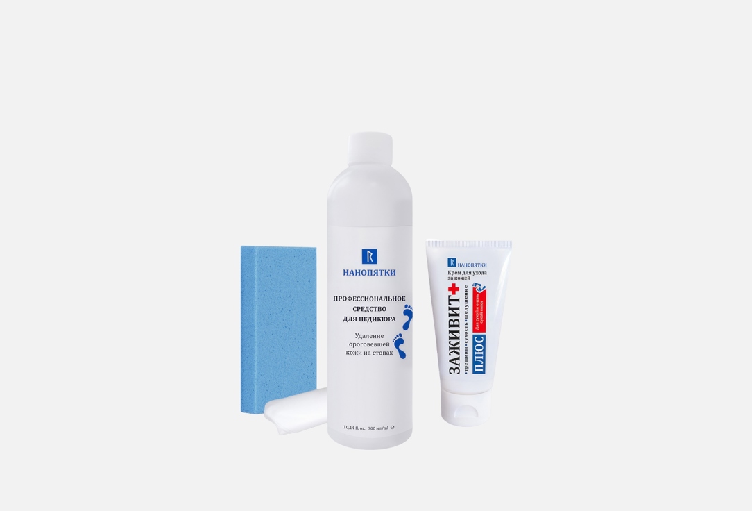 

Набор для педикюра НАНОПЯТКИ, Заживит плюс 4 шт