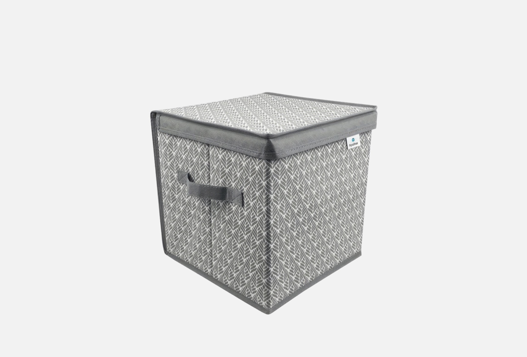 Изображение товара Коробка для хранения вещей РутаУпак ЛИСТЬЯ, с крышкой, 30х30х30