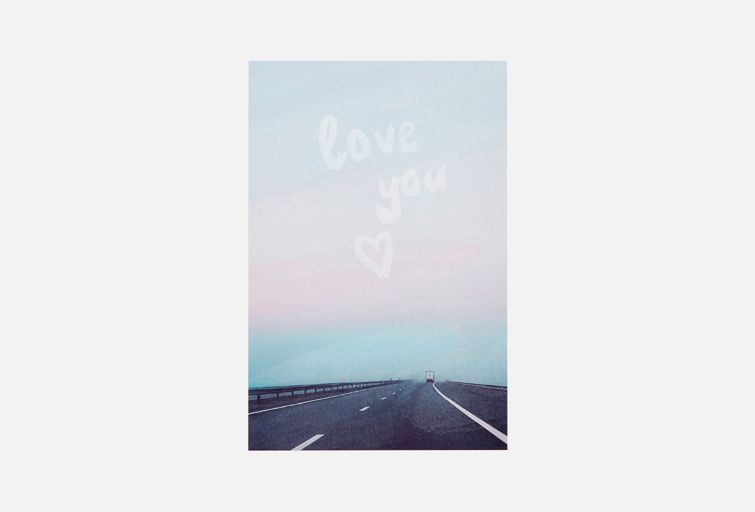 

Открытка MESWERO, Love you blue 1 шт