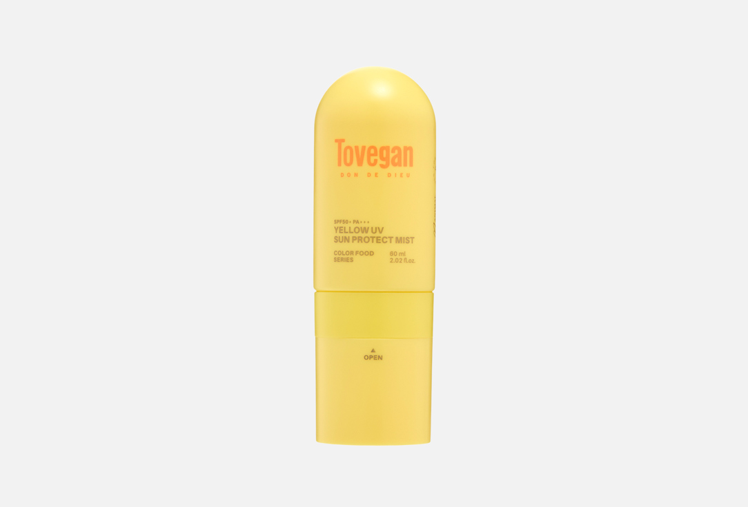 

Солнцезащитный спрей для лица SPF50+PA+++ TOVEGAN, Yellow UV Sun Protect Mist 60 мл