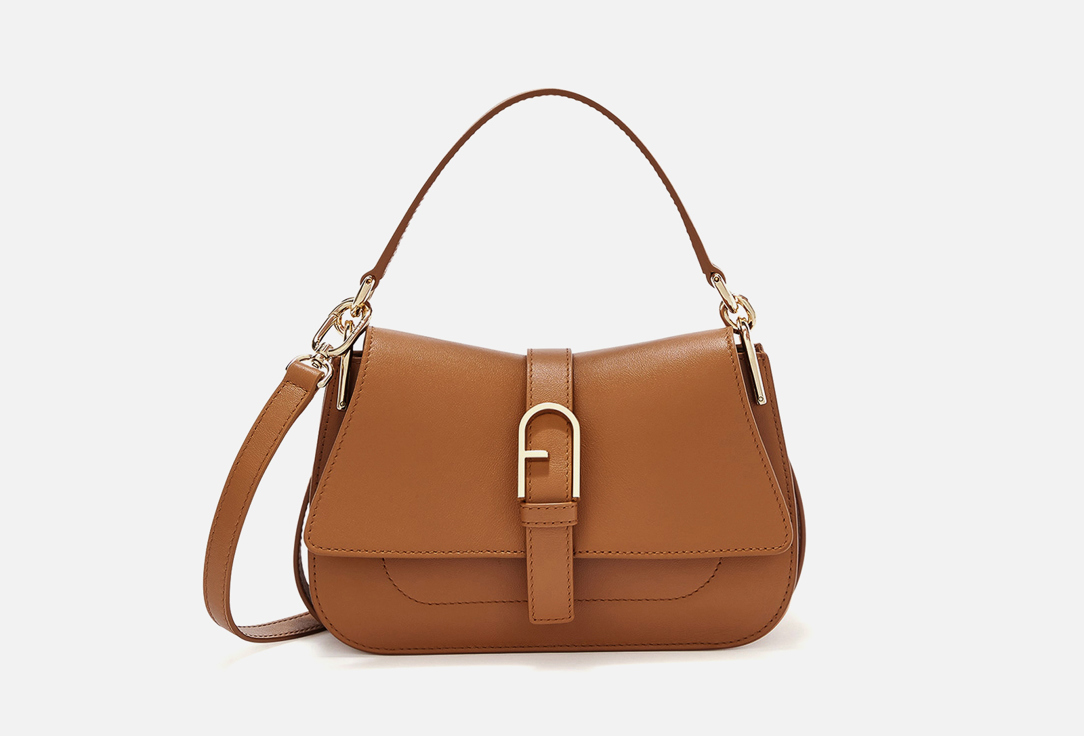 Изображение товара FURLA FLOW MINI TOP HANDLE мини-сумка для женщин из телячьей кожи с пряжкой Arch