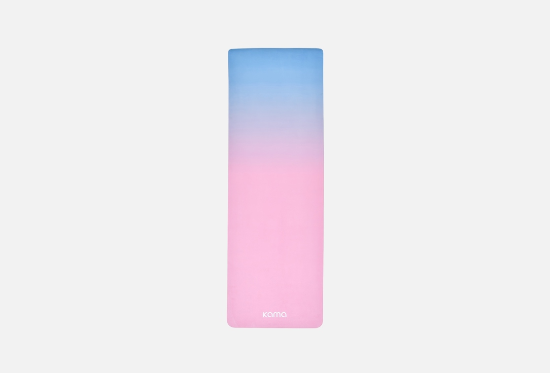 Коврик для йоги и фитнеса KAMA Mat blue-pink 1 шт