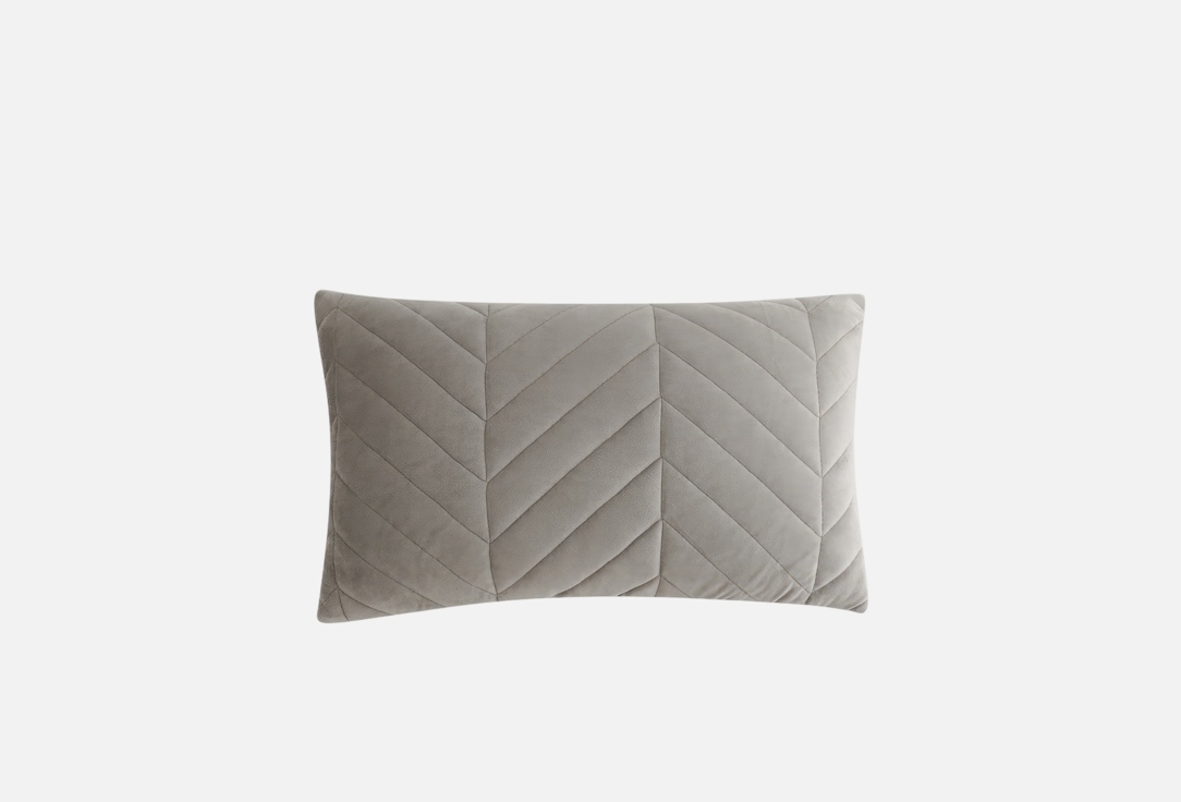 Изображение товара Декоративная наволочка для подушки Bexley 30x50 велюр вискоза серый