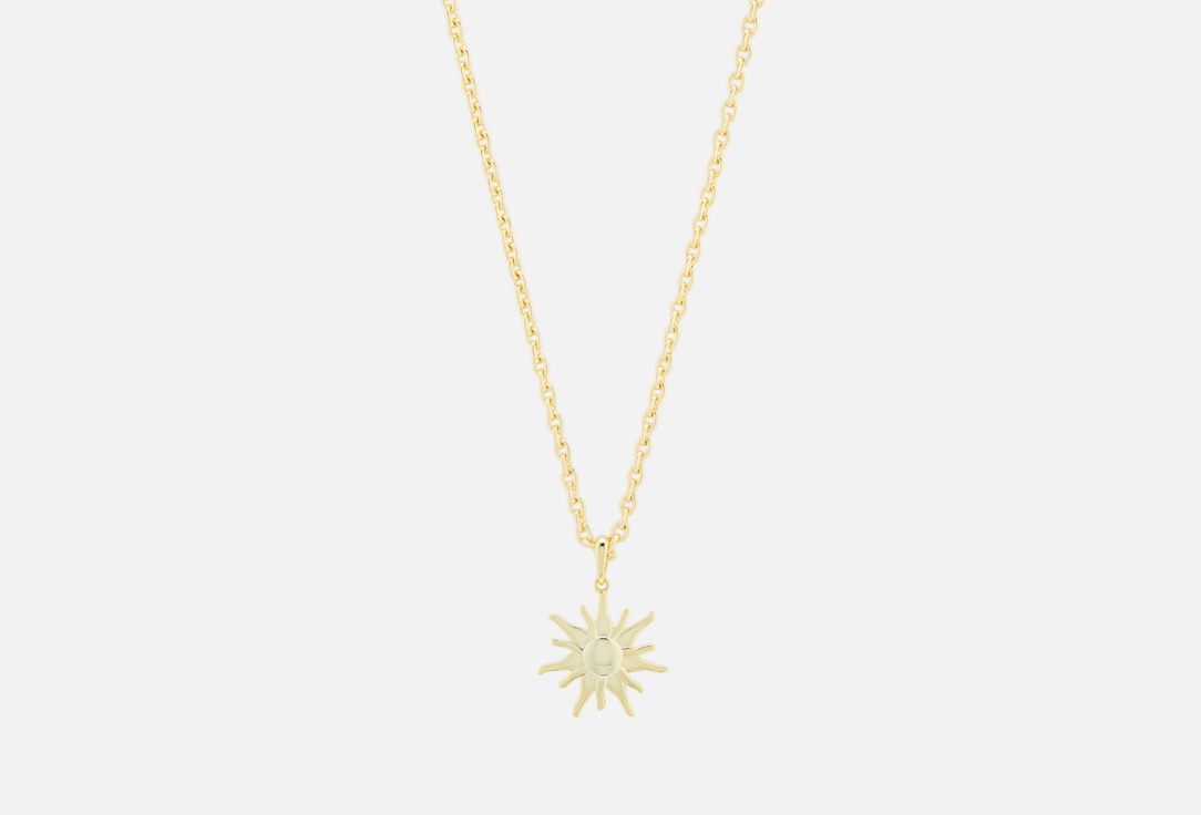 Gold with sun pendant 1 шт