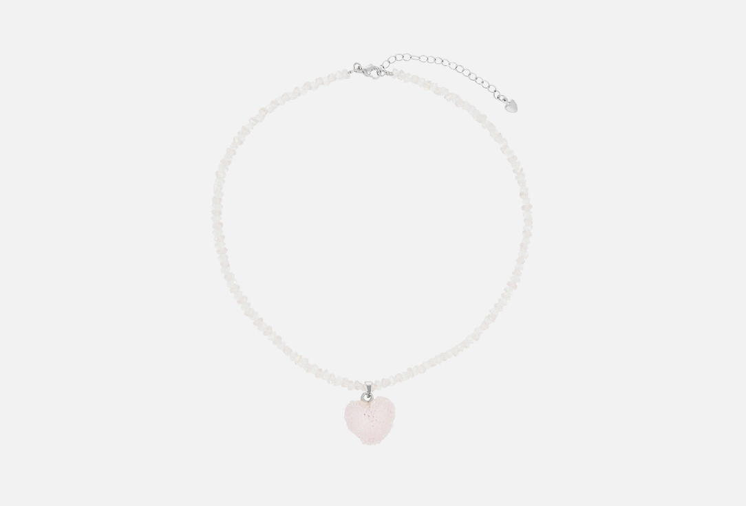 Изображение товара Чокер Attribute Shop silver sugar quartz with pink heart