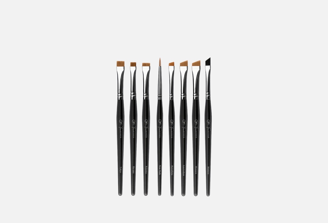 

Набор кистей для бровей и ресниц FREIAVIVER, Set of brushes for eyebrows and eyelashes in a tube 8 шт