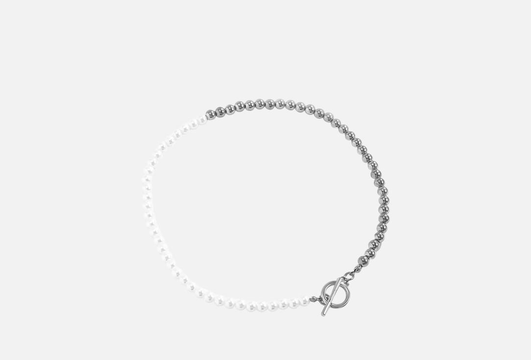 Изображение товара Бусы ShineBeauty из искусственного жемчуга с серебряным покрытием