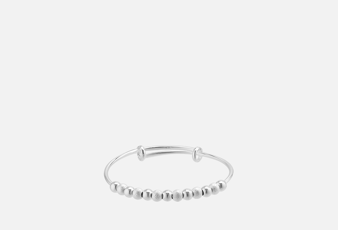 Изображение товара Браслет женский жесткий с серебрением и фианитами Shine&Beauty