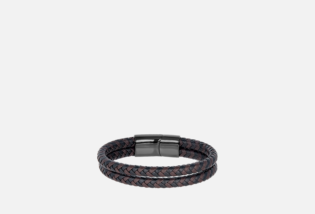 Изображение товара Мужской кожаный браслет Shine&Beauty с магнитным замком стильный аксессуар