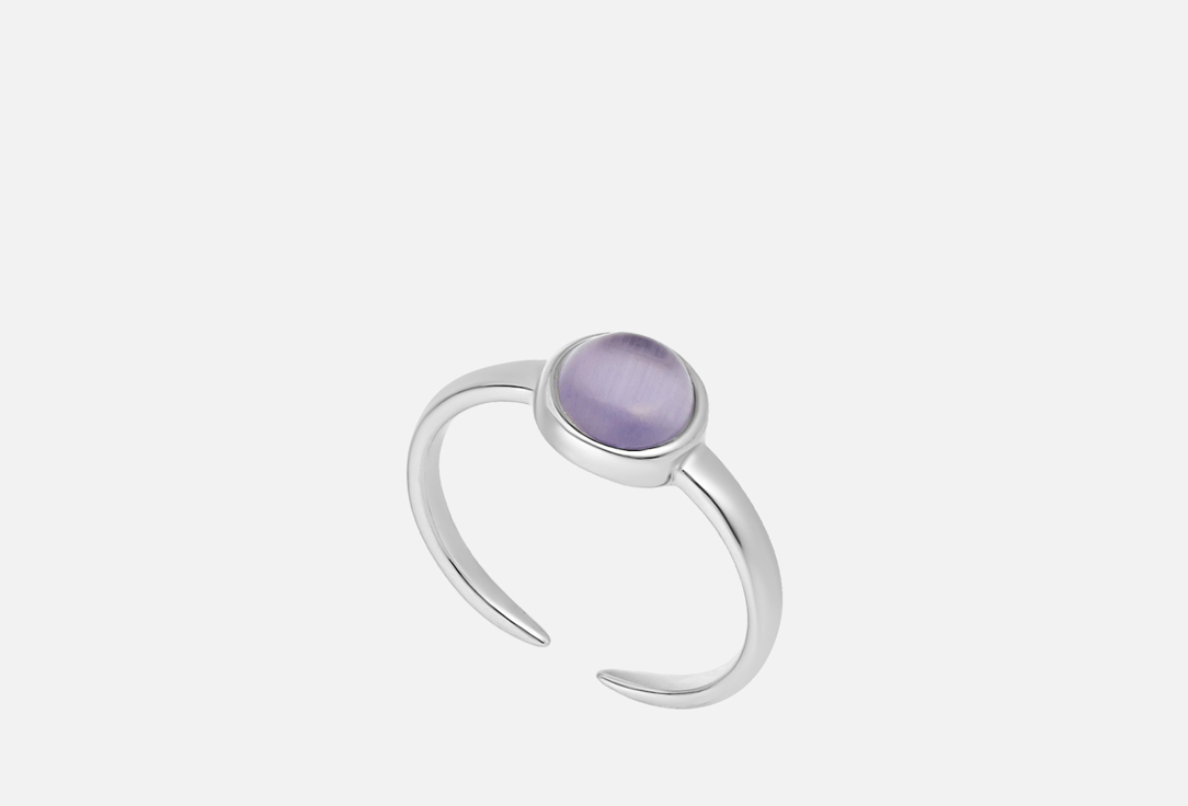 Изображение товара кольцо Настроение женщины Кошачий глаз фиолетовый