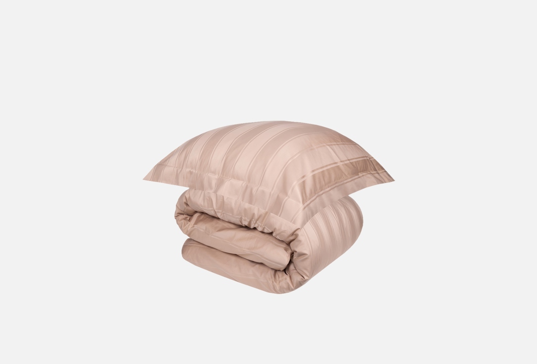 Изображение товара Комплект постельного белья BELLEHOME Страйп-сатин, Parfait, Семейный дуэт