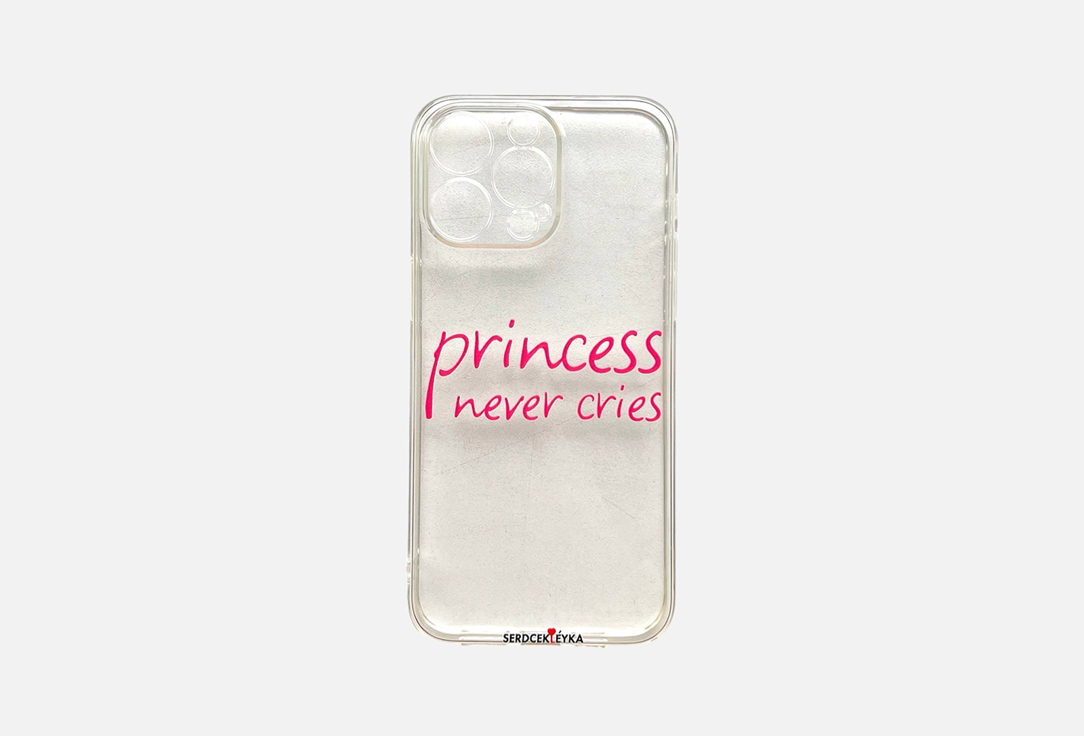 Изображение товара Чехол на телефон SERDCEKLEYKA Princess never cries для iPhone 14 Pro Max стильный и защитный