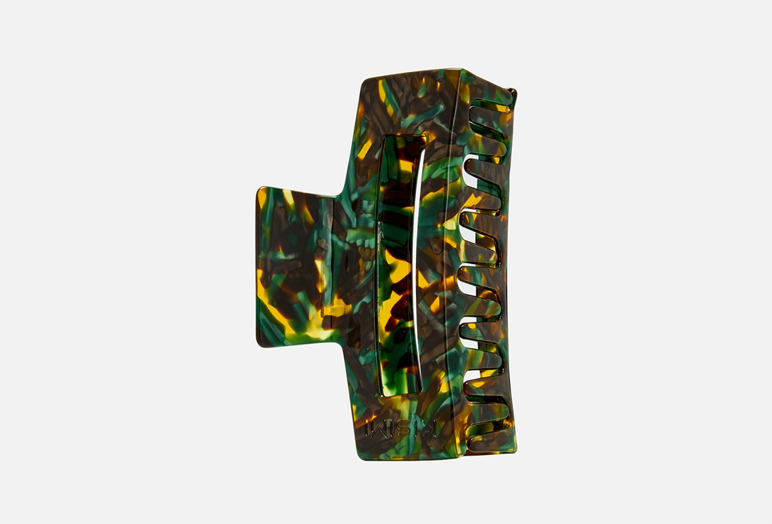 Изображение товара Краб для волос KISIMI зеленый L экологичный пластиковый для женщин 11,5 см