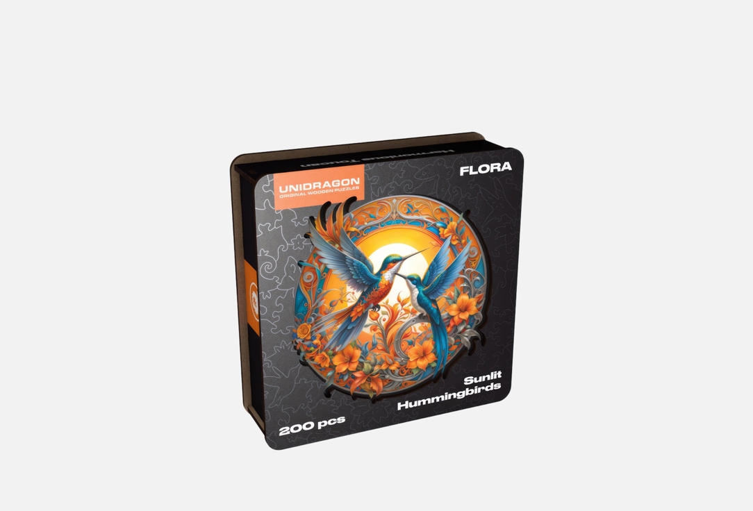 

Деревянный пазл UNIDRAGON, Солнечный колибри 200 шт