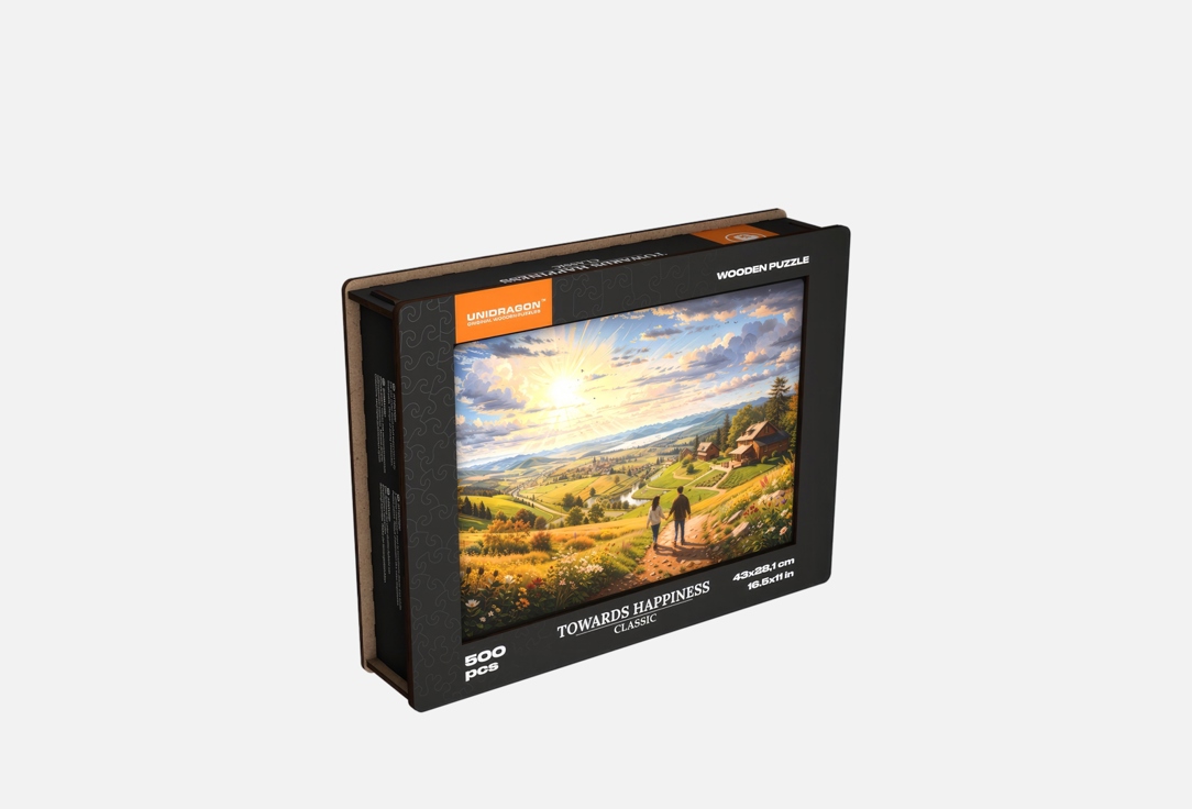 

Деревянный пазл UNIDRAGON, Навстречу к счастью 500 шт