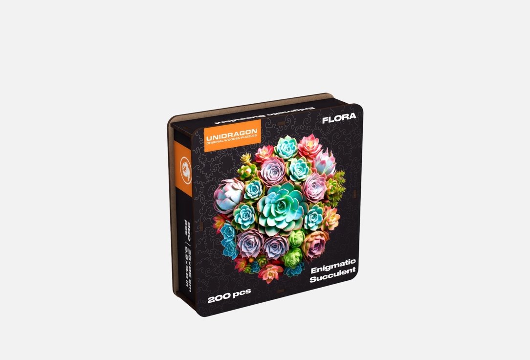 

Деревянный пазл UNIDRAGON, Загадочный суккулент 200 шт