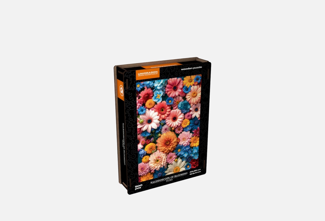 

Деревянный пазл UNIDRAGON, Калейдоскоп цветения 500 шт