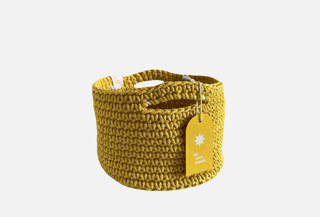 

Корзина для хранения OHLOVEPOWER, Village Yellow М 1 шт