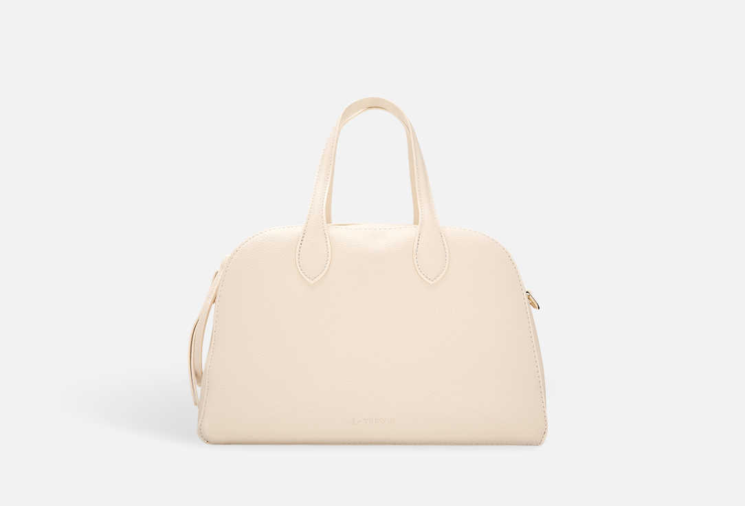 Изображение товара Большая женская сумка из экокожи молочного цвета для повседневных и деловых образов