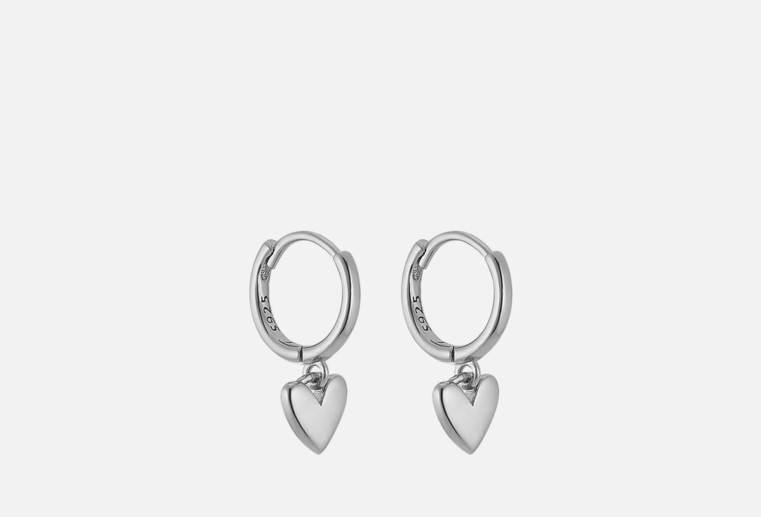 

Серьги VENUS., Casual hearts silver 2 шт