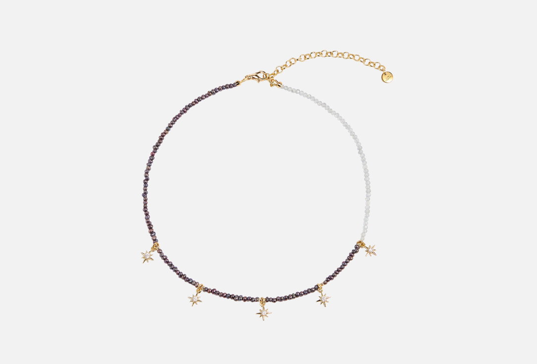 Изображение товара Звездное колье GINADREAMS Загадай желание с жемчугом и лабрадором 36+8 см