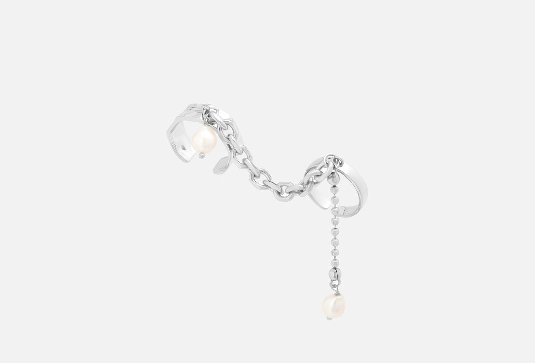 Изображение товара Кольцо GINADREAMS для женщин с натуральным жемчугом регулируемое двойное