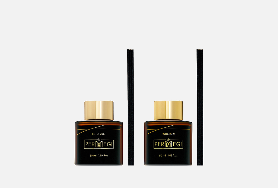 

Диффузоры для дома с палочками PERMEGI, Лайм Грейпфрукт и Классический жасмин 2 шт