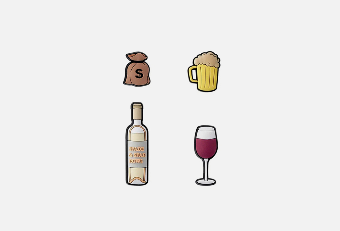 Изображение товара Джиббитсы YamCase Алко набор пластиковых вставок для чехлов и обуви