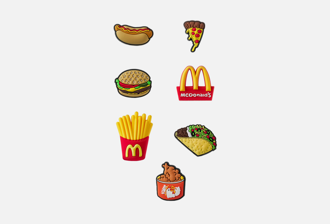 Изображение товара Джиббитсы YamCase Бургер и Точка пластиковый набор для обуви и чехлов