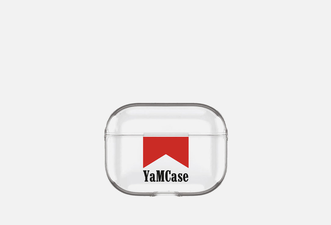 Изображение товара Прозрачный чехол для AirPods Pro и Pro2 YamCase Marlboro защита водонепроницаемый