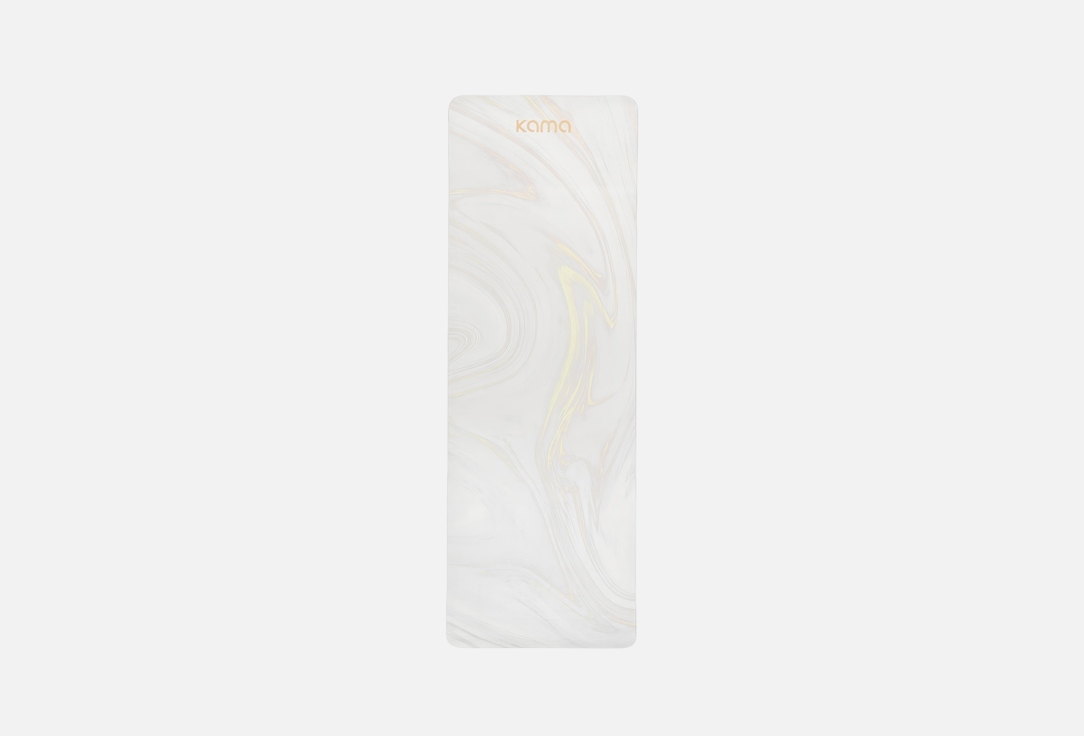 Коврик для йоги и фитнеса KAMA Mat white marble 1 шт