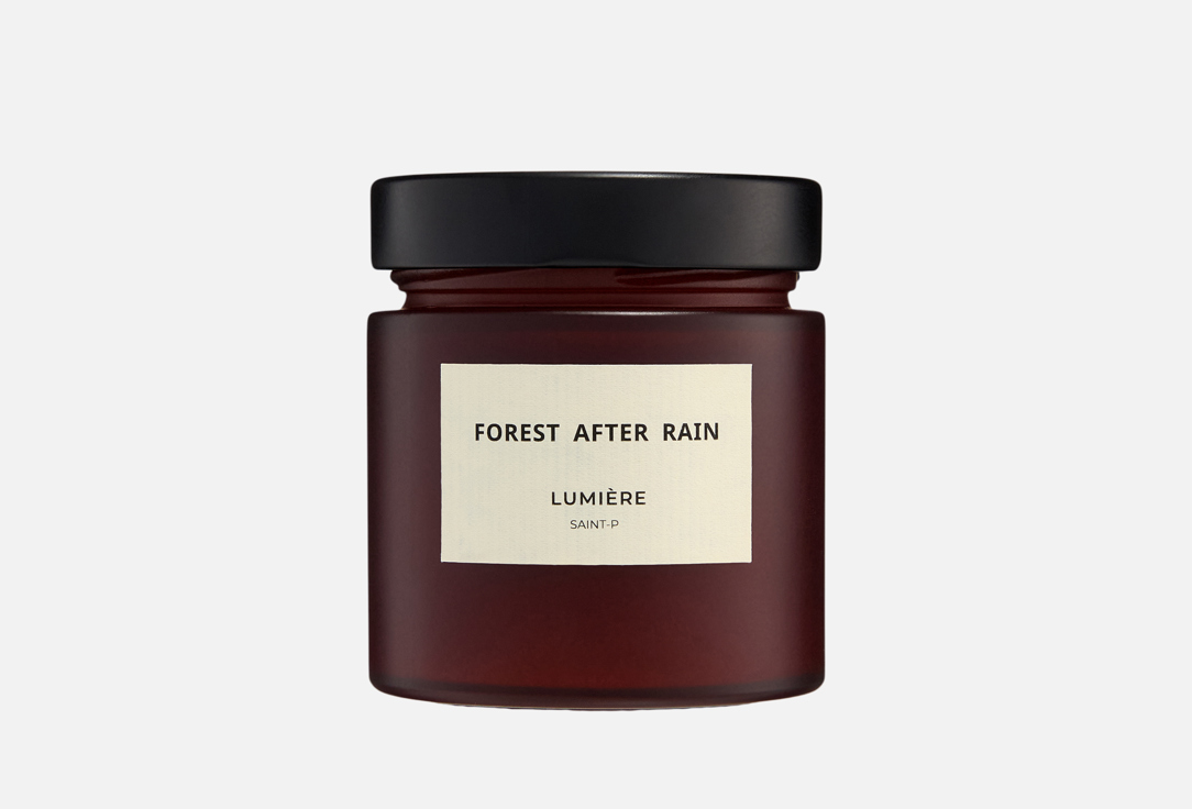 

Ароматическая свеча LUMIERE, Белый, Forest after rain 200 мл