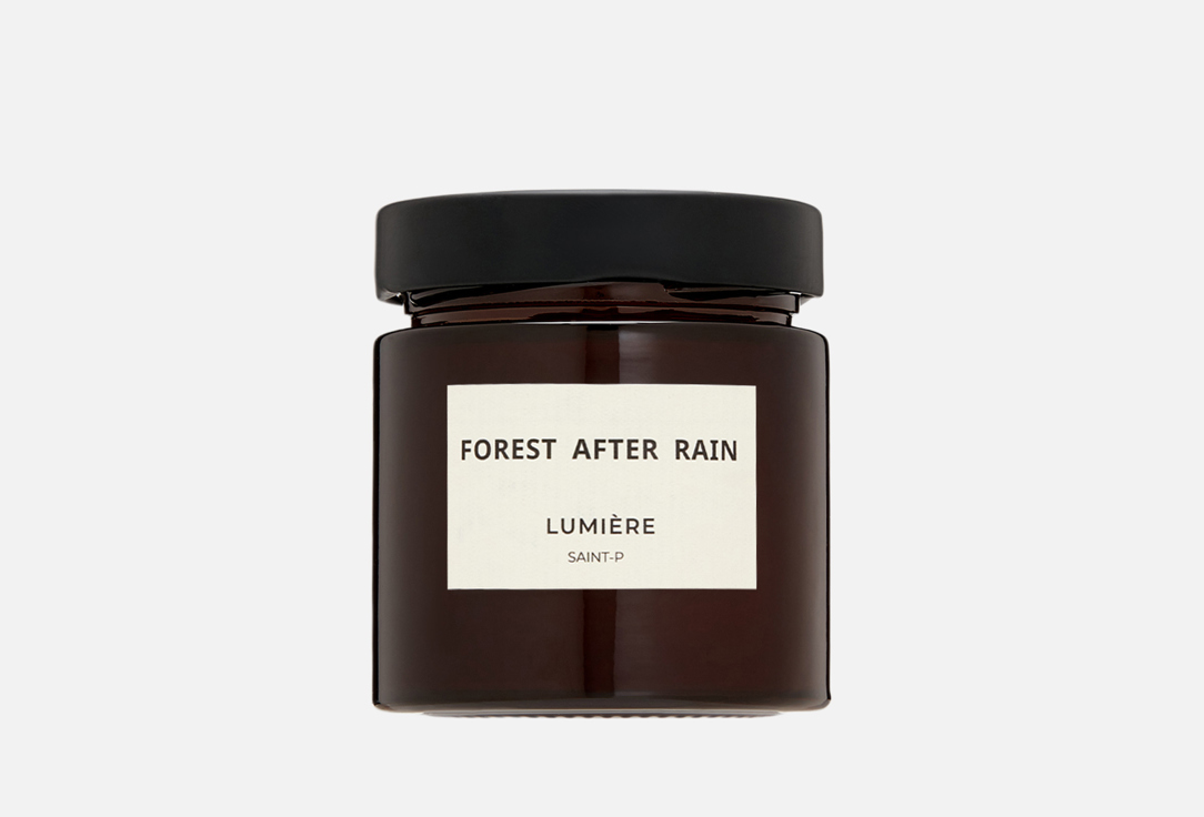 Изображение товара Ароматическая свеча Lumiere Forest after rain соевый воск до 40 часов горения
