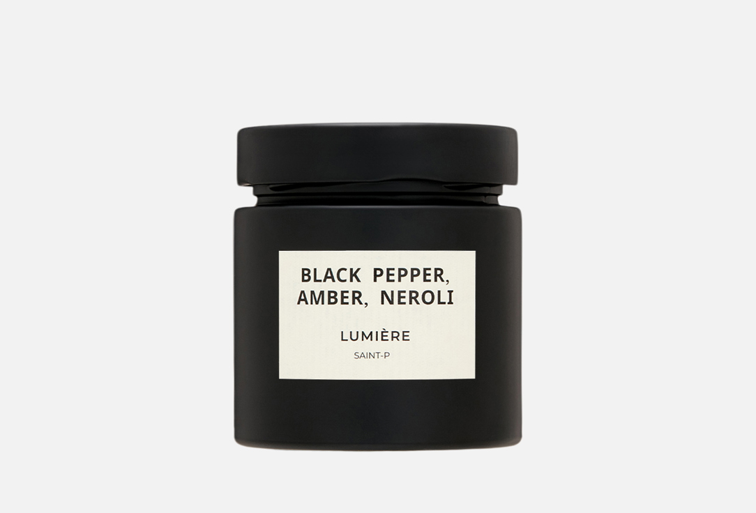 Изображение товара Ароматическая свеча Lumiere Black pepper amber neroli натуральный соевый воск