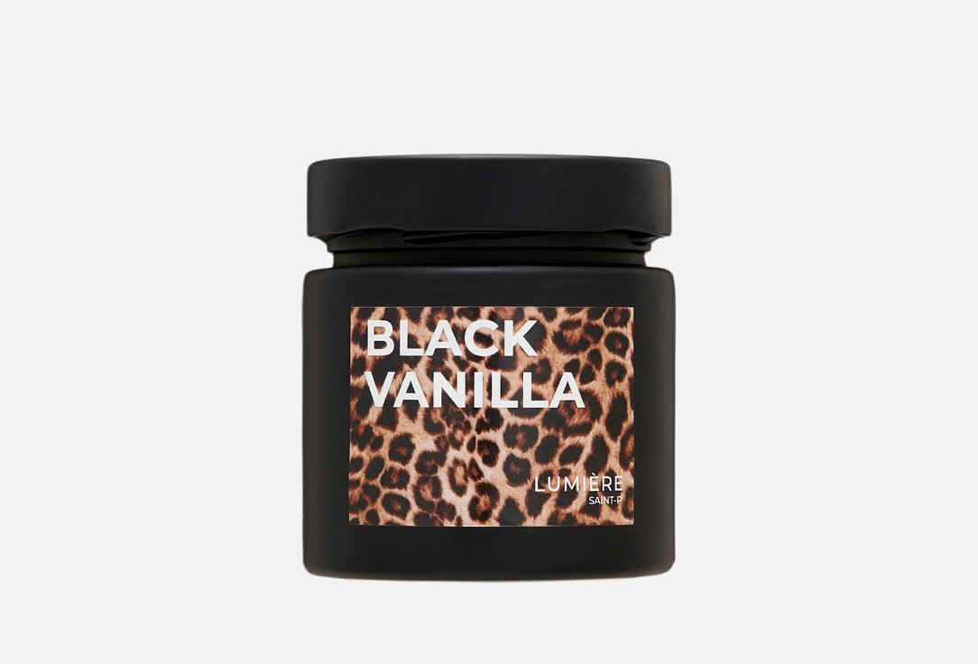 

Ароматическая свеча LUMIERE, Белый, Black vanilla 200 мл